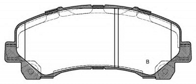 OPEN PARTS bpa140700 -  Комплект тормозных колодок, дисковый тормоз